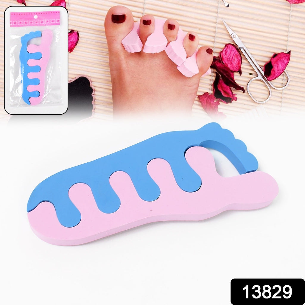 Close up of pure comfort sponge toe spacer used in nail care