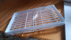 Versatile plastic storage rack for kitchen and bathroom essentials