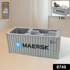 Creative container-style utility holder for office supplies and accessories