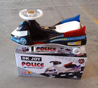 Rear view of Police Ride-On Toy Car showing sturdy build and spacious seating base