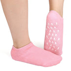 Hydrating gel socks for cracked and dry heels