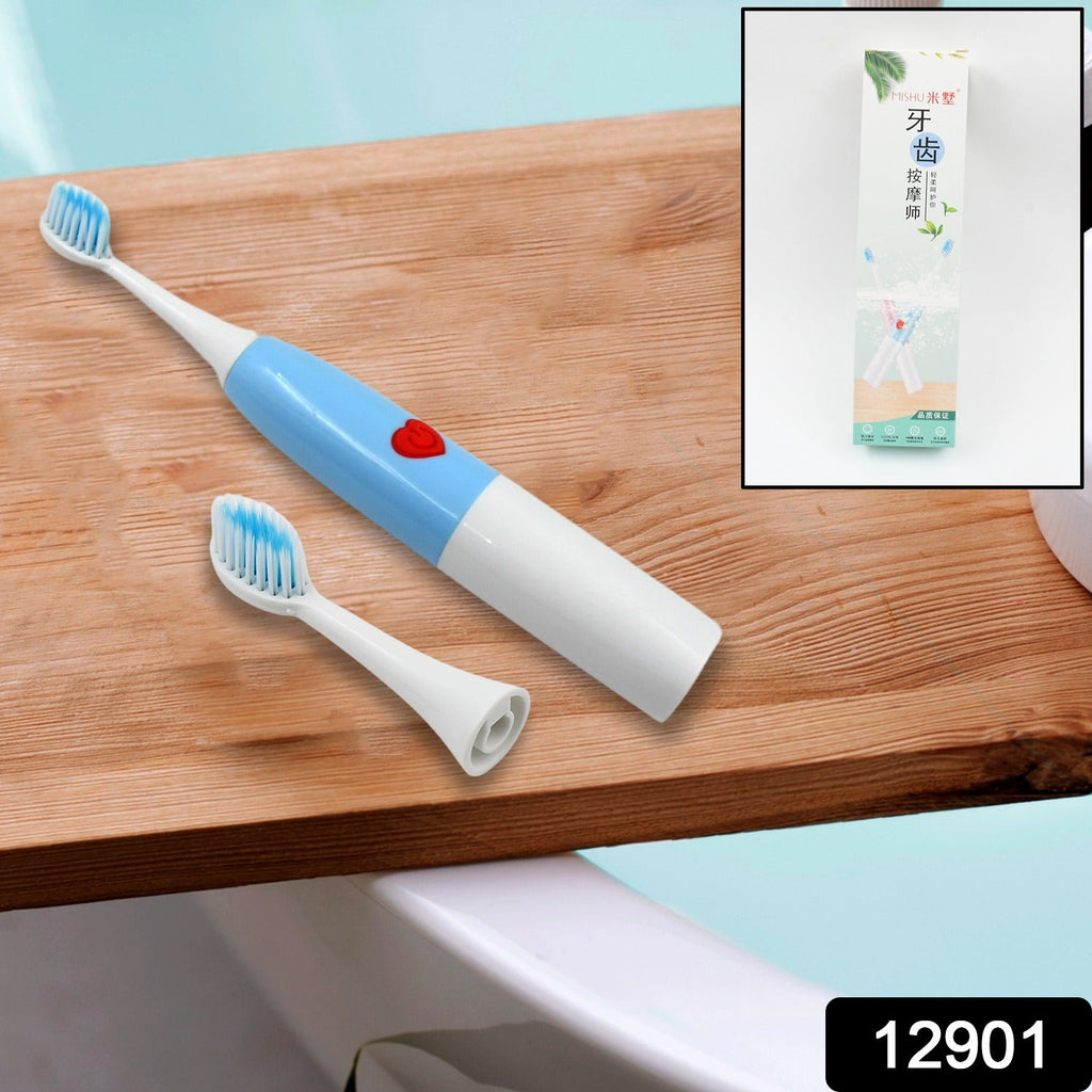 Ergonomic design of the Battery-Operated Electric Toothbrush for comfortable grip.