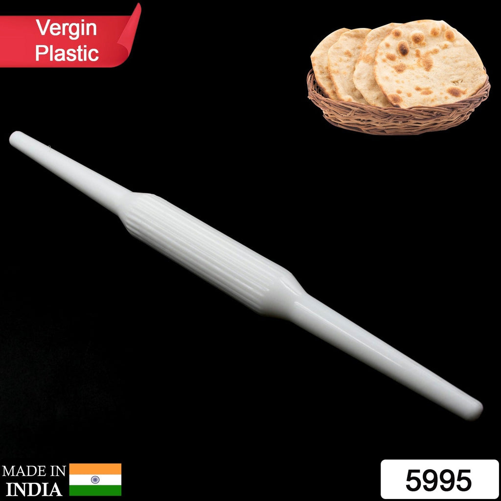 Durable plastic rolling pin for making perfect Indian flatbreads.
