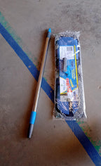 All components of the Pro Clean Wet & Dry Floor Mop, including handle and cotton pad.