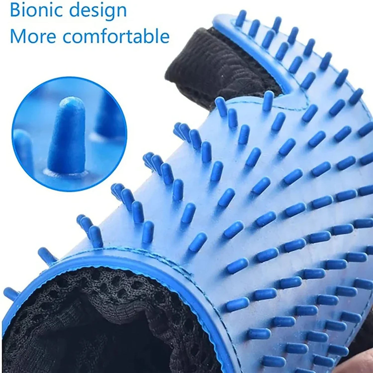 Reusable pet grooming deshedding glove for daily hair removal