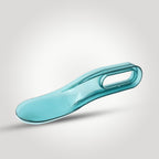 Ergonomic mattress lifter tool with curved handle for easy bed making.