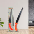 Ergonomic hand pruning saw with a sharp blade for efficient cutting.