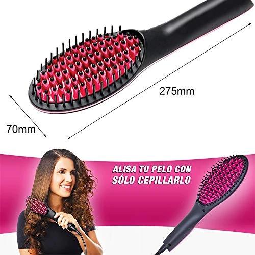 Retail packaging of the Calm & Curl Ceramic Hair Straightener, highlighting its features.