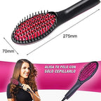 Retail packaging of the Calm & Curl Ceramic Hair Straightener, highlighting its features.