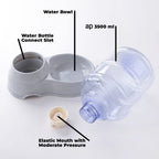 Hand demonstrating the easy refill process of the automatic pet water dispenser's bottle.