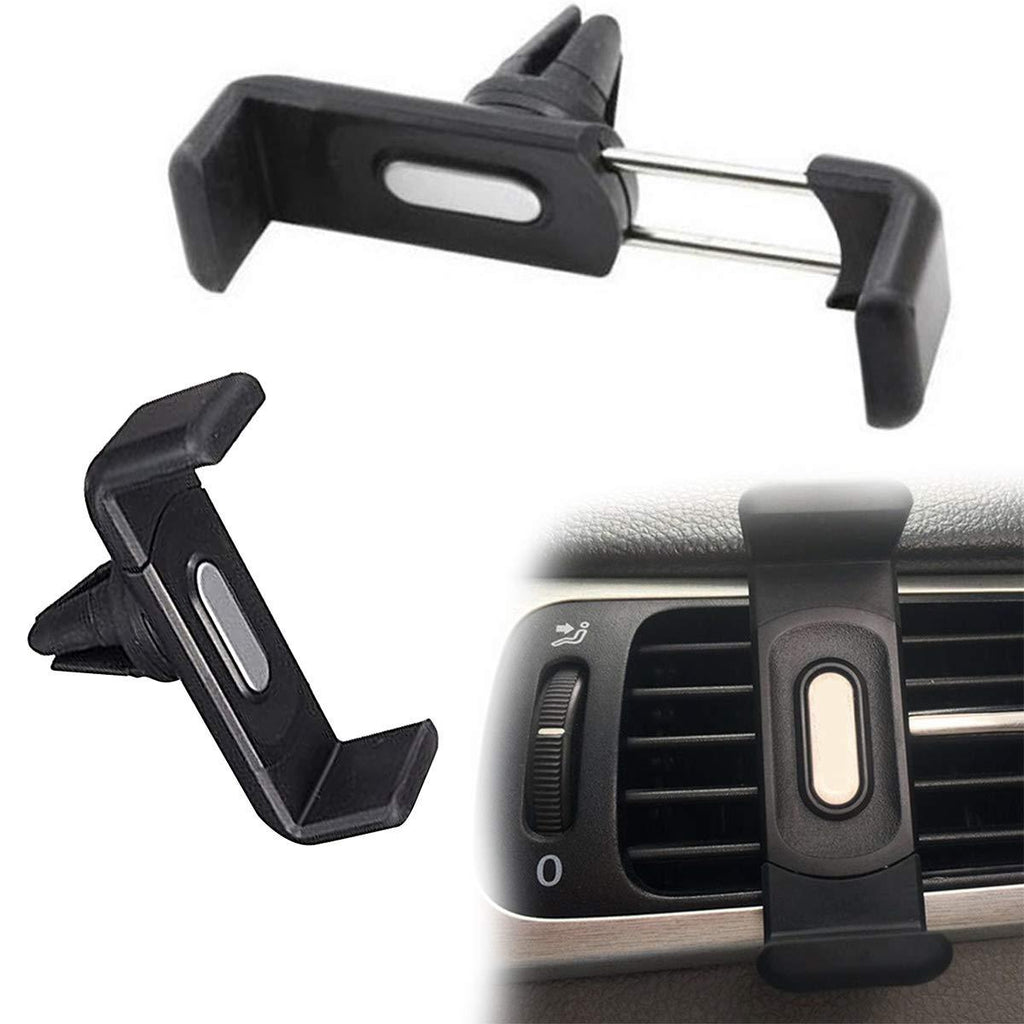 Car Air Vent Mount holding a smartphone, emphasizing stability while driving.