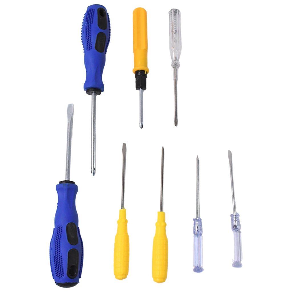 Flexible drive multi screwdriver set with multiple fastener compatibility