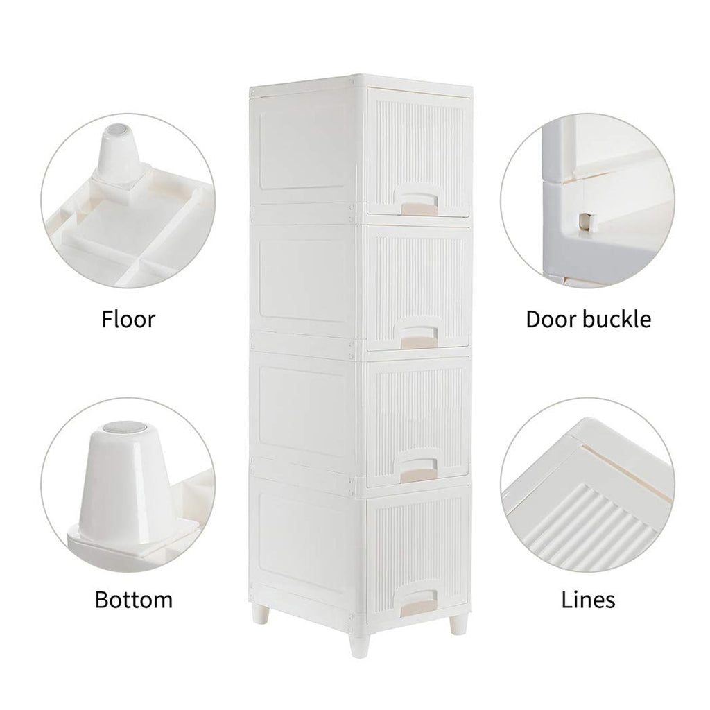 Compact multipurpose storage cabinet perfectly placed in a bathroom for toiletries.