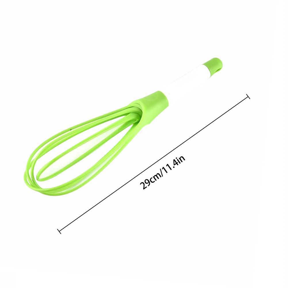 Long-lasting plastic balloon whisk, ideal for frothing milk and blending juices.