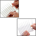 A 10-piece set of anti-clog shower nozzle cleaning brushes displayed on a white surface.