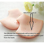 Packaging of the moisturizing silicone gel heel socks for cracked heel repair.