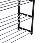 Packaging of the Indo Glow 4 Tier Shoe Rack, indicating easy assembly.