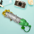 Durable folding umbrella offering strong UV protection from sun rays.