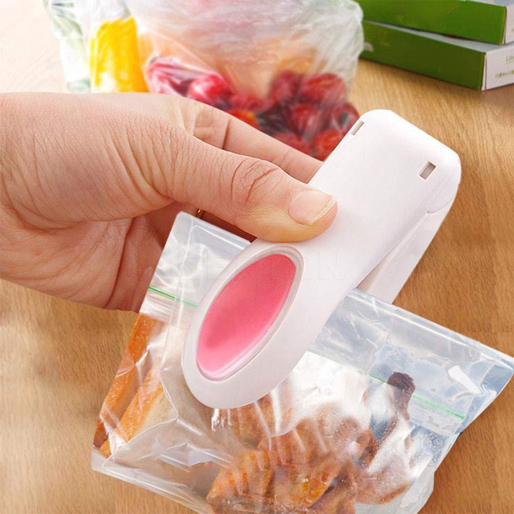 Portable mini heat sealer, perfect for sealing plastic food bags.