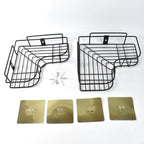 Stylish metal corner shelf for bathroom storage with rustproof finish