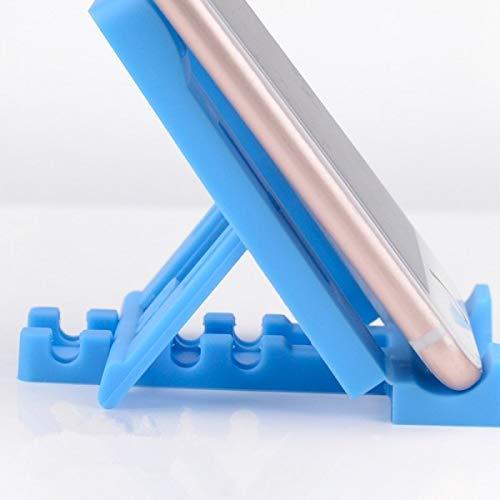 Adjustable height and angle foldable mobile stand for versatile device support.