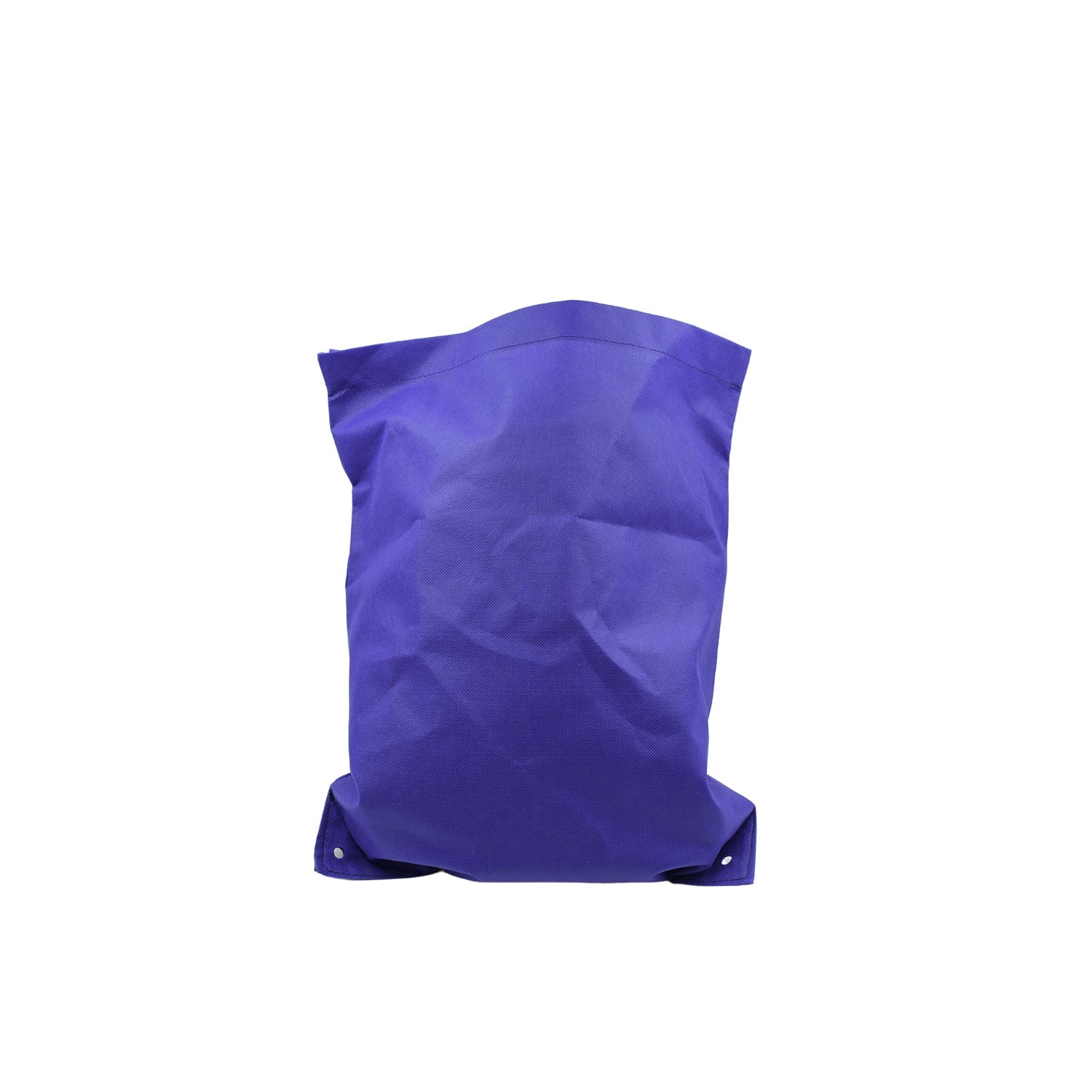 Foldable reusable grocery bag without handles, showcasing its lightweight design.