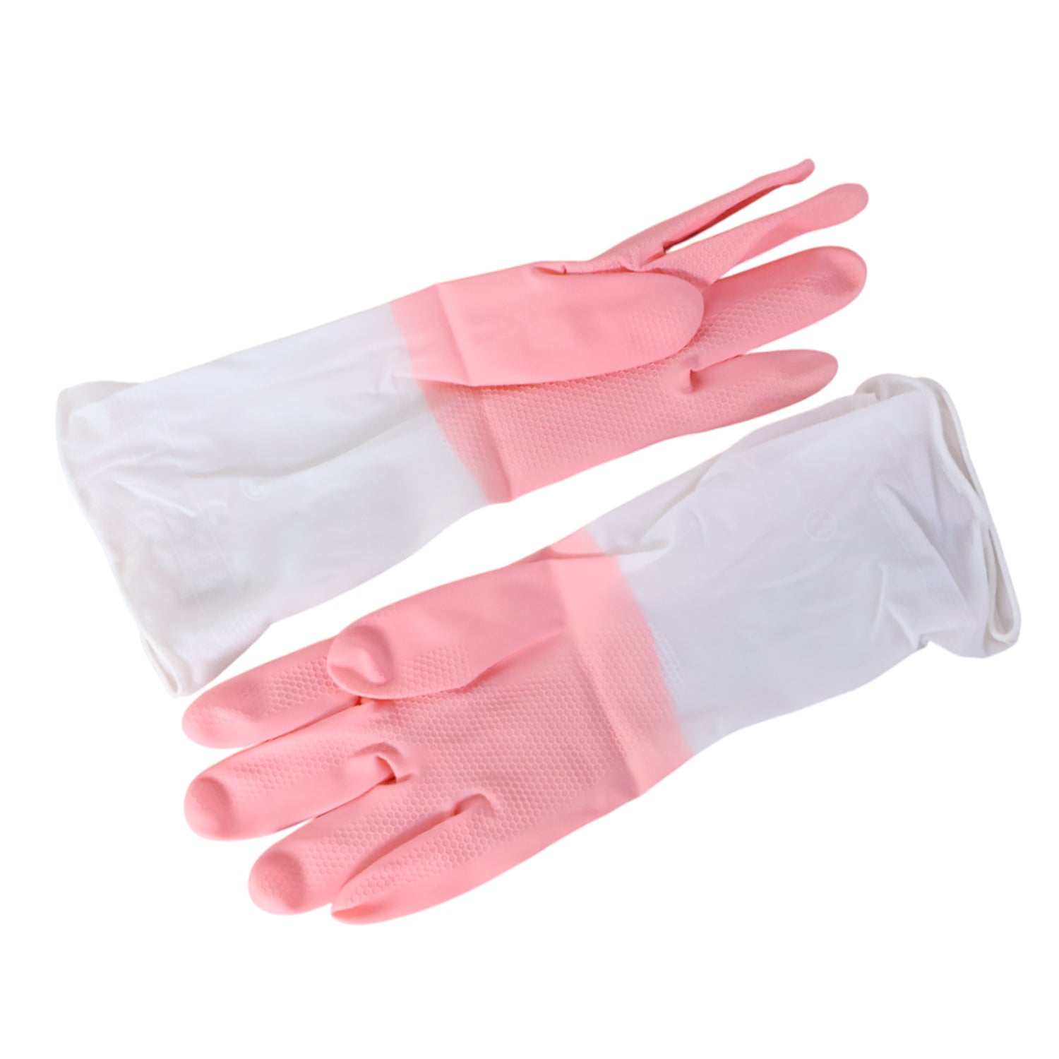Pair of medium reusable cleaning gloves for household tasks