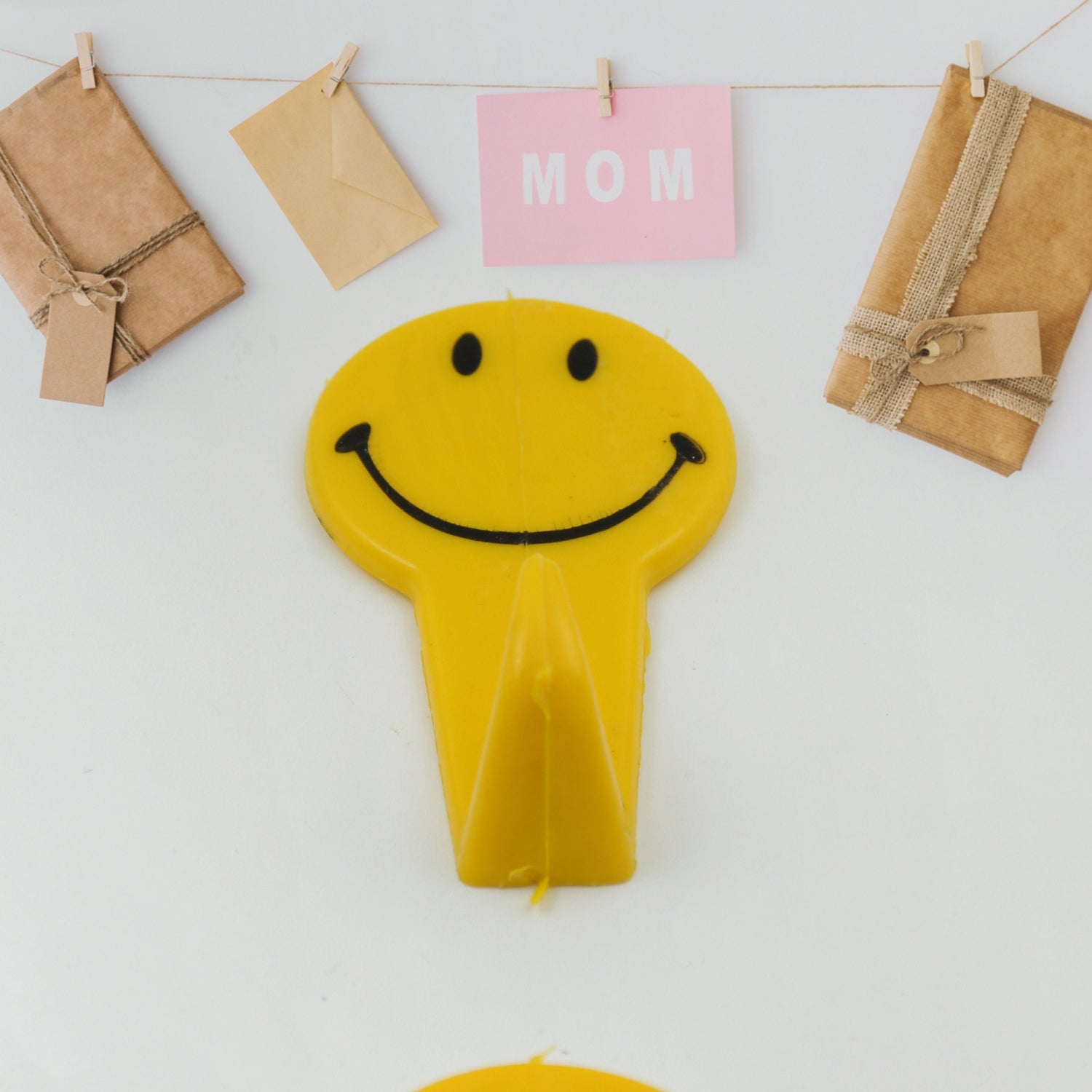 Self adhesive hooks demonstrating strong adhesion on multiple smooth surfaces.