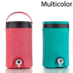 Detailed view of the elegant embossed tree design on the large capacity water jug.