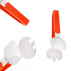 Functional salad serving tongs for efficient household use.