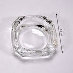 Elegant crystal ashtray enhancing the aesthetic of a living room.