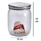 Plastic Mason Jar 2000ml with a secure lid, designed for leak-proof food preservation.