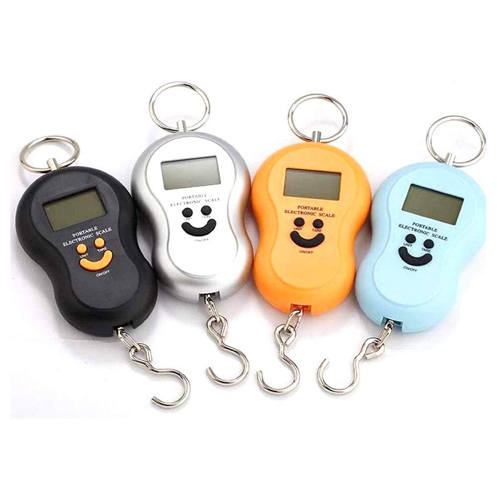 Clear LCD display on the portable digital weighing scale.