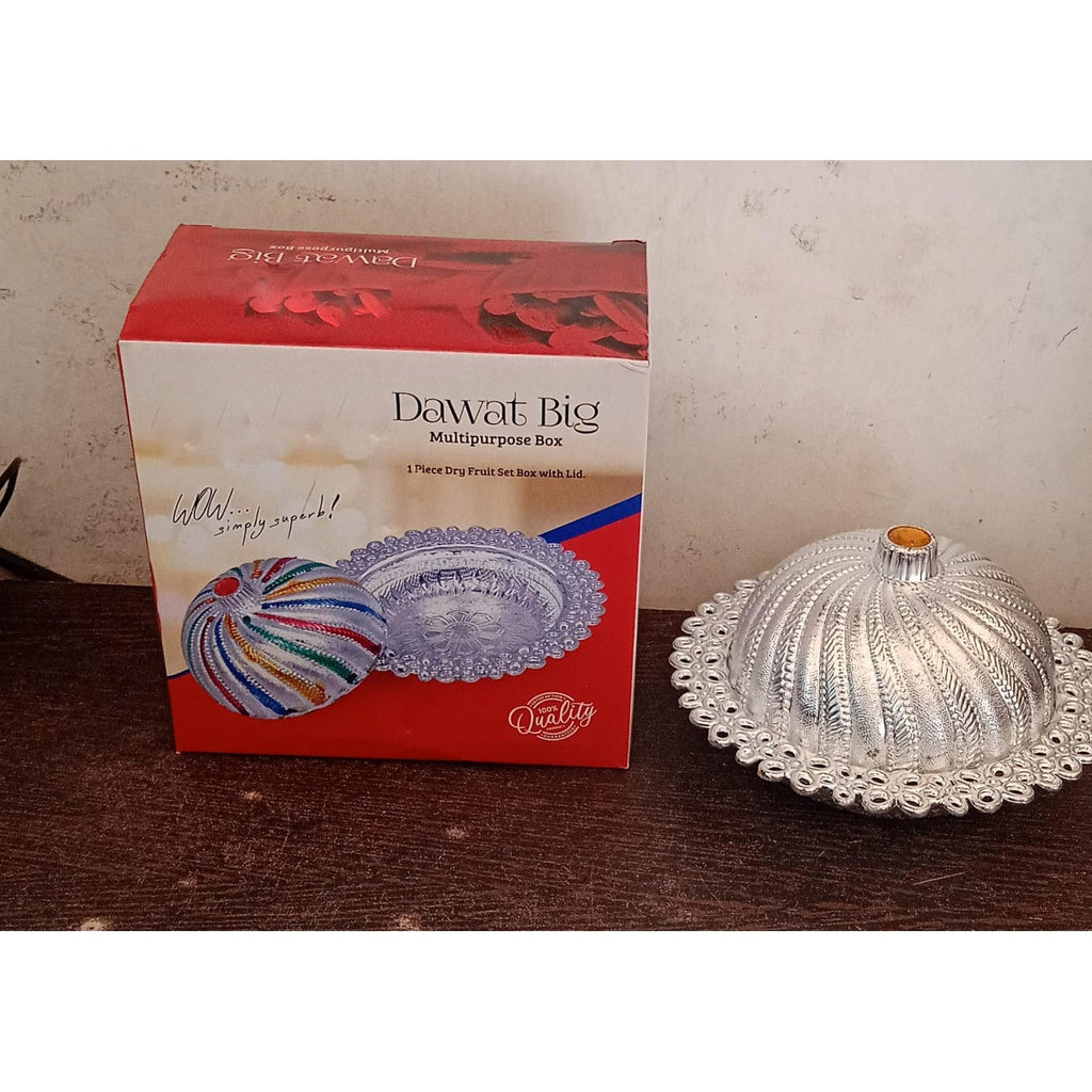 Lidded dry fruit storage box, ideal for organized kitchen storage.