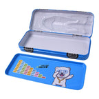 Collection of colorful car shape compass boxes, ideal for school supplies.