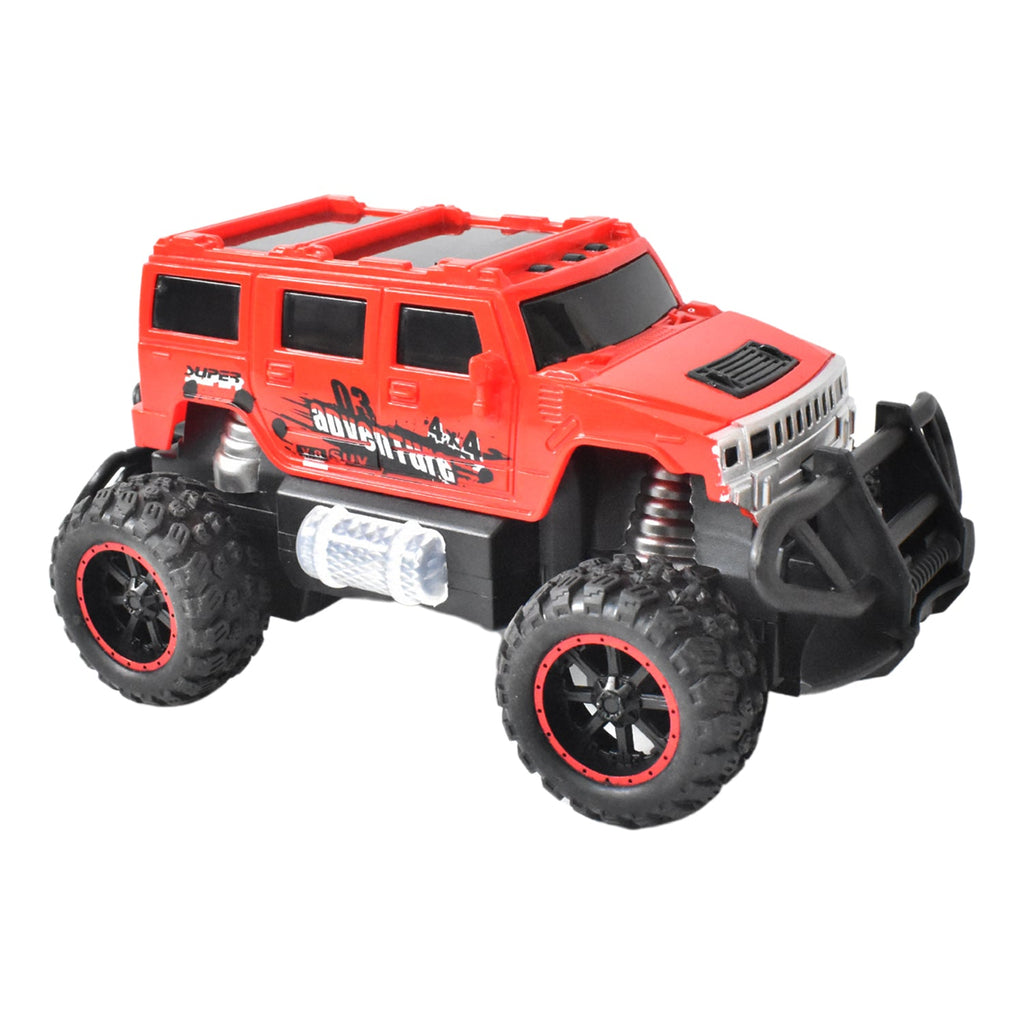 Rear view of the Mist Spray Race Car Toy, actively emitting a realistic mist spray.