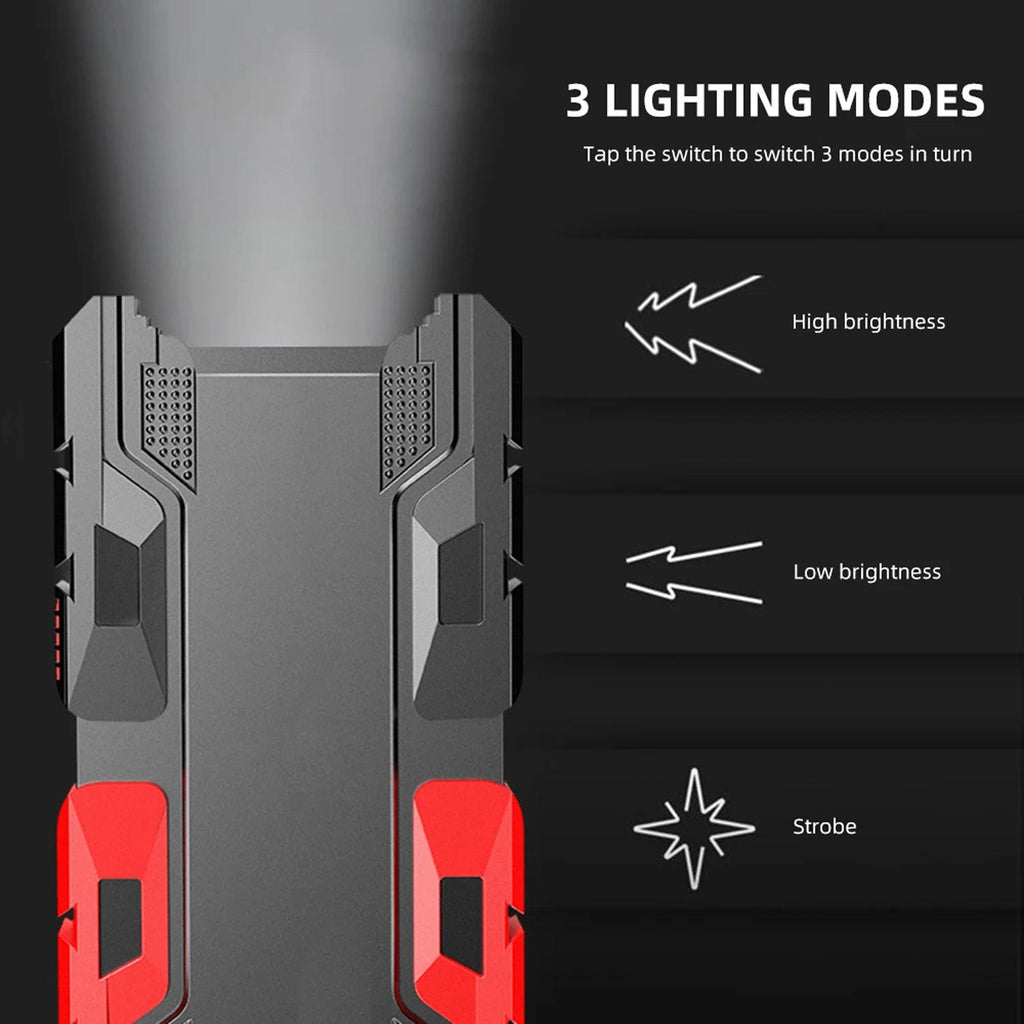 Close-up of the USB-C port on the Mini LED Flashlight, ready for fast recharging.