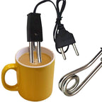 Close-up of the heating element of the electric coffee reheater