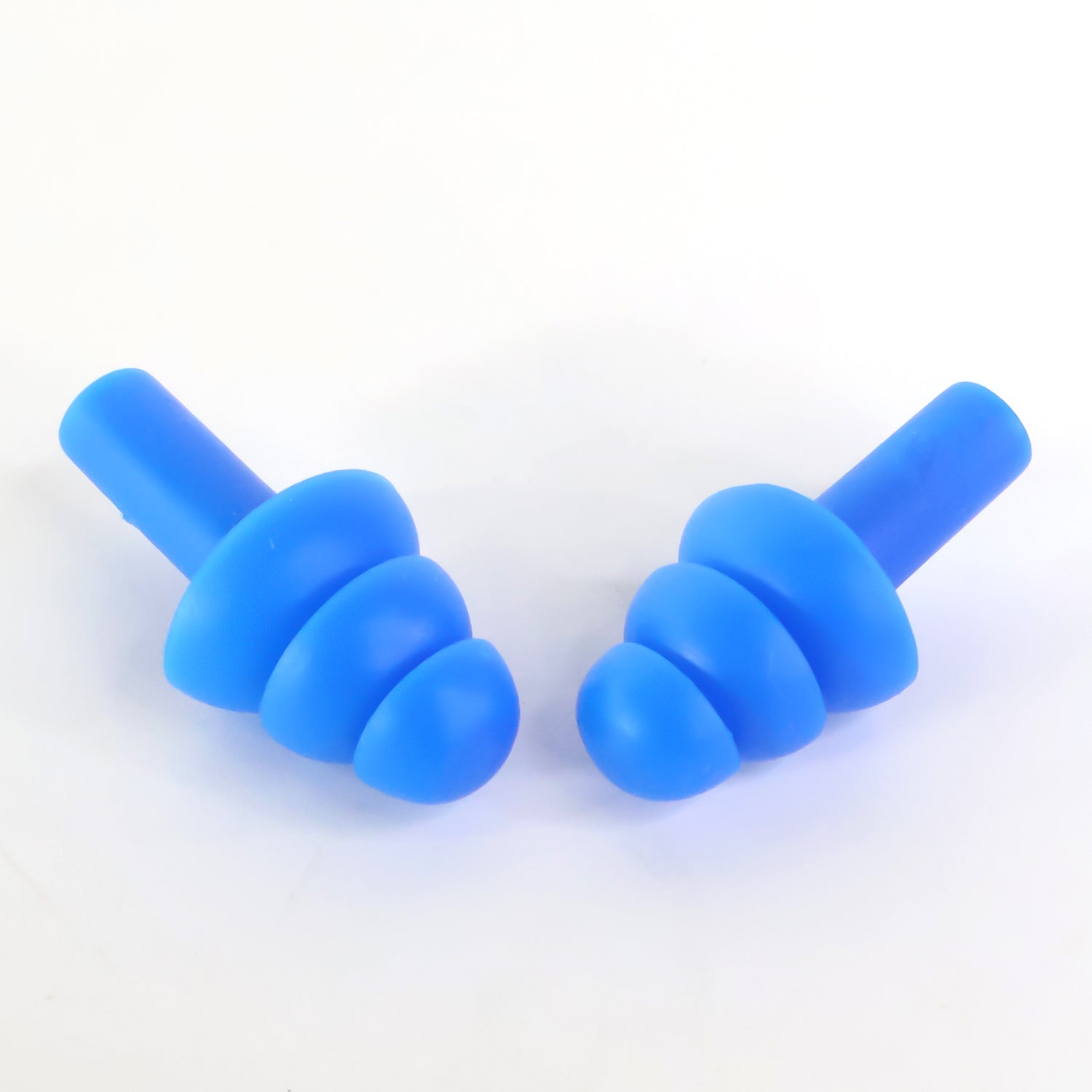 Waterproof reusable silicone ear plugs designed for swimmers