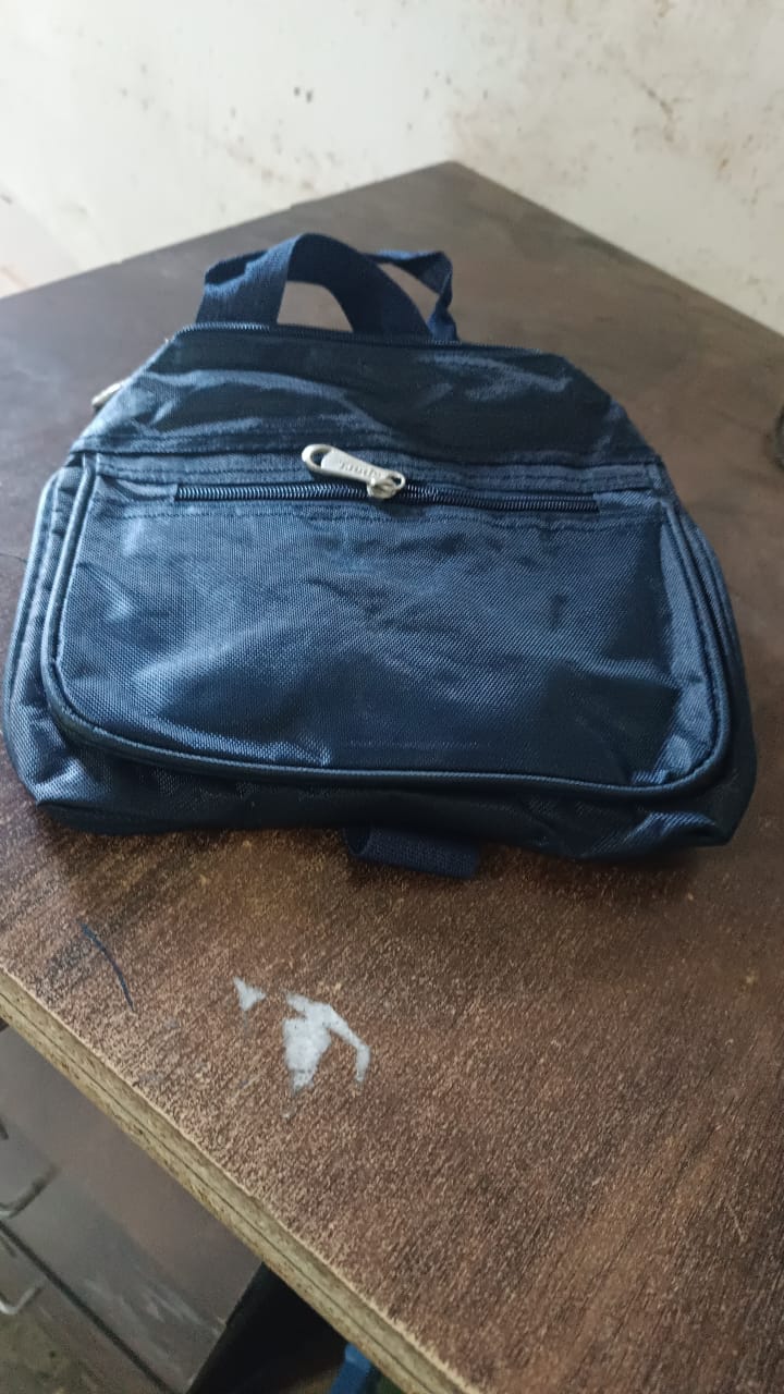 Interior view of the insulated lunch bag, revealing spacious compartments for meal prep.