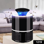 The FlyTamer mosquito killer lamp operating silently on a bedside table in a modern Indian home.