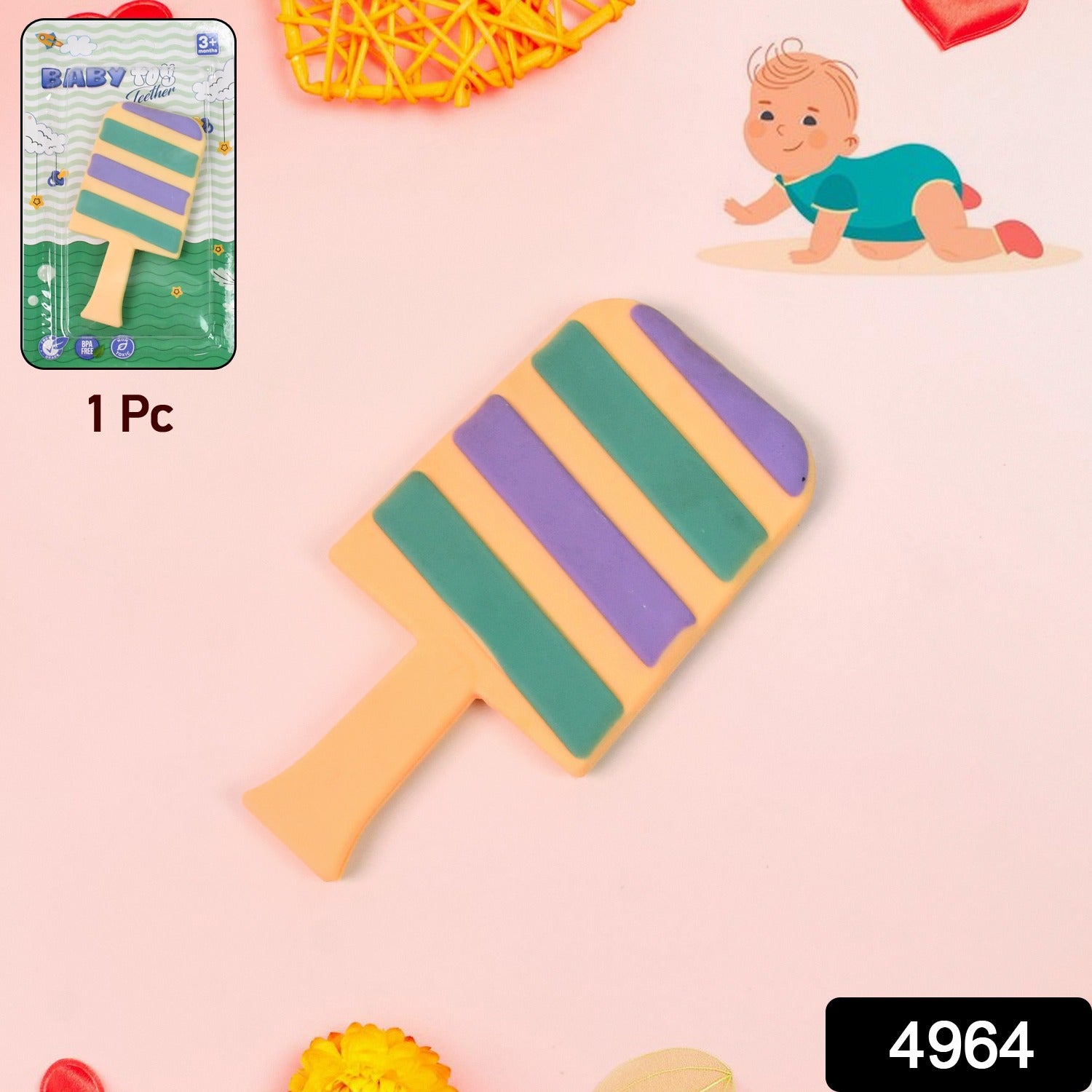 SugarNibble silicone baby teether designed for gentle gum relief