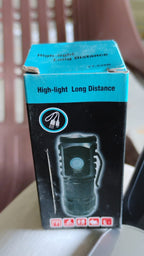 Portable small LED flashlight, perfect for camping and hiking.
