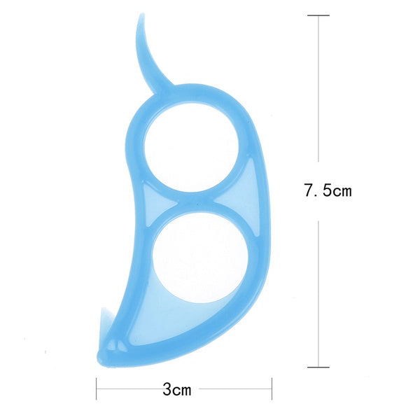 Detailed shot of the Snail Orange Peeler's tip, designed for precise scoring of citrus skins.