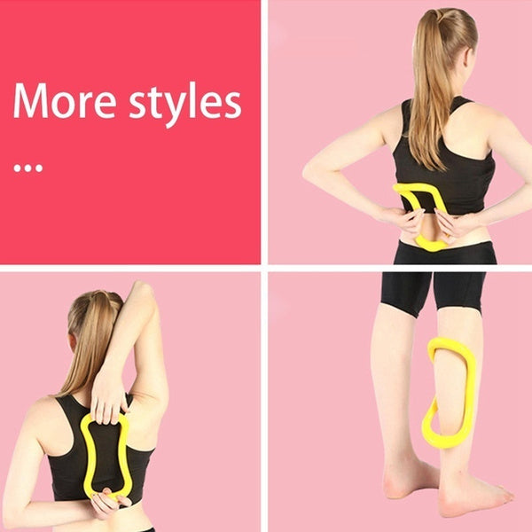 Portable magic circle Pilates ring for muscle toning.
