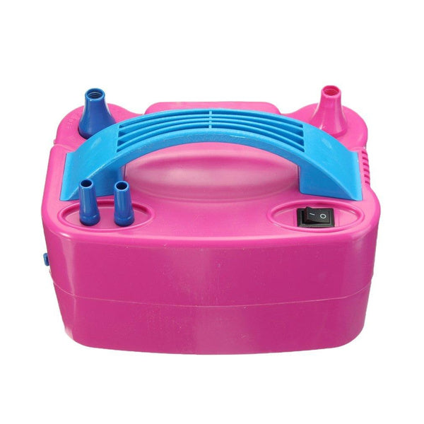 Packaging of the electric balloon pump, emphasizing its dual nozzle feature.