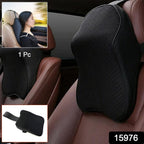 Car headrest neck pillow providing cervical support during driving