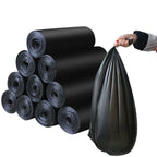 FERVENT Eco-Friendly Garbage Bag, medium black, 24x32 inches, ready for household waste.