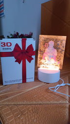 3D Lord Hanuman devotional LED light frame for festive gift