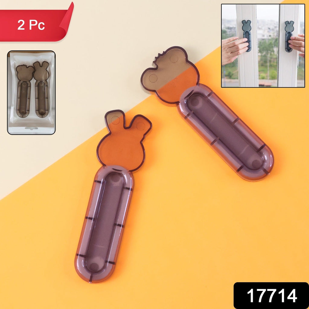 Push pull door handle attached securely to cabinet door